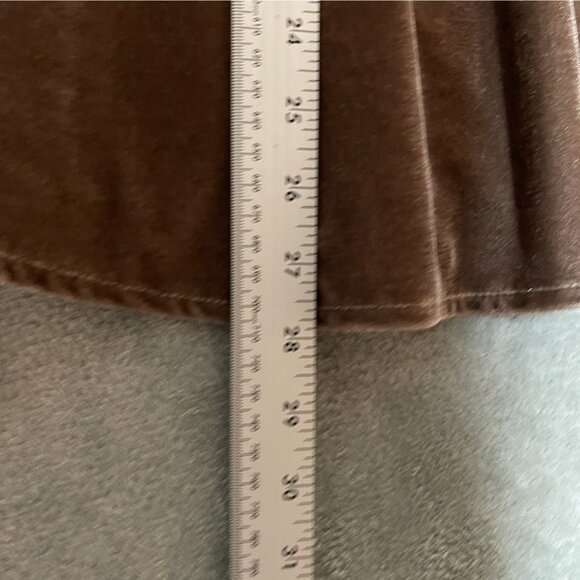 Umgee Women Velvet Soft Heavy Mocha Long Sleeve Collared Button Up Shirt S - Picture 8 of 10